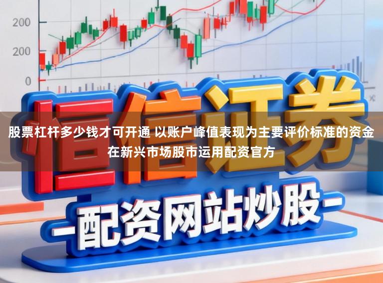 股票杠杆多少钱才可开通 以账户峰值表现为主要评价标准的资金在新兴市场股市运用配资官方